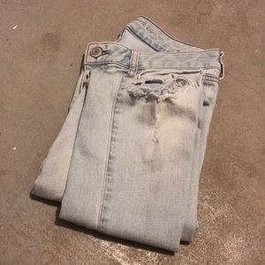 Ripped light jeans